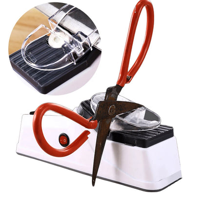 Automatic Electric Knife Sharpener with Protective Cover Chef Knife Sharpener for Quick Sharpening&Polishing for Knife Scissors