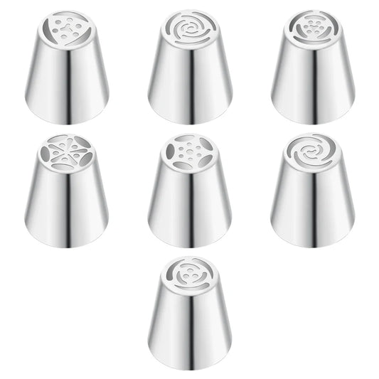 Russian Mounted Mouth Set Stainless Steel Kitchen Baking Supplies Set Cake Decoration Tools Nozzles Pastry Bag Set